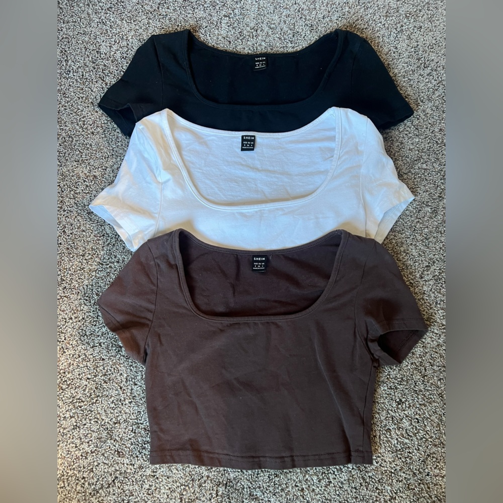 SHEIN cropped shirts